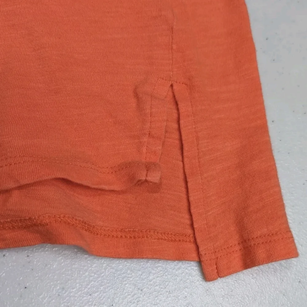 Eileen Fisher Short Sleeve Tee T Shirt XS Orange Minimalist Sustainable #585 - Picture 6 of 10